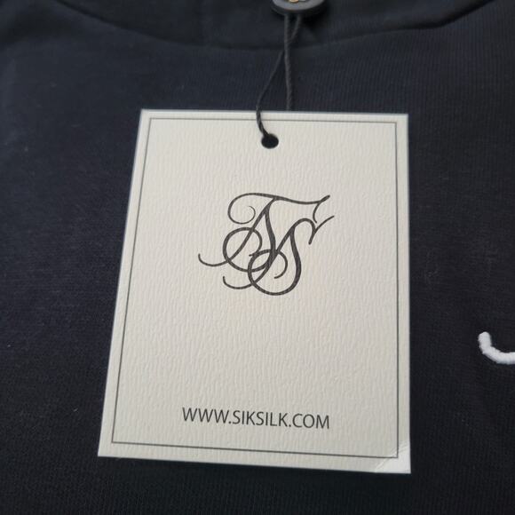 SikSilk youth overhead hoodie in black Size 15 - Picture 5 of 14